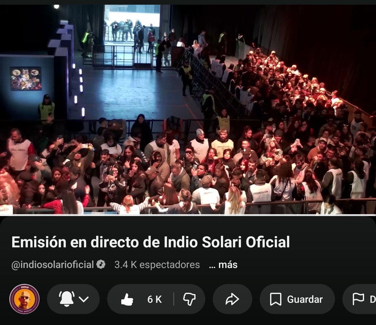 fakku86's tweet photo. Hay una sutileza hermosa en la posición de la cámara de la transmisión del canal del Indio en YouTube: es la mirada de él para la gente, la perspectiva del escenario mirando al pueblo ricotero. Poesía eterna. https://t.co/QLkloaY8c9