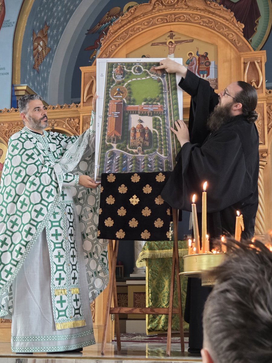 thaddeusthought's tweet photo. Fr Paul and Fr Simon showing us the mock up for the new Church we officially plan to build in Orem, Utah.

He predicts Salt Lake City will become a hub of American Orthodoxy 🙏☦️ https://t.co/1mqMqcJLh7