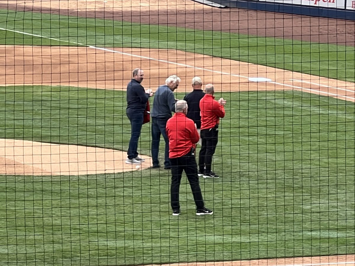 jackwallacetv's tweet photo. Longtime @spokaneindians and @spokanechiefs CFO Greg Sloan welcomed into the Indians Rim of Honor for the rest of the 2026 season!

@kxly4news https://t.co/4ic7EotE3j