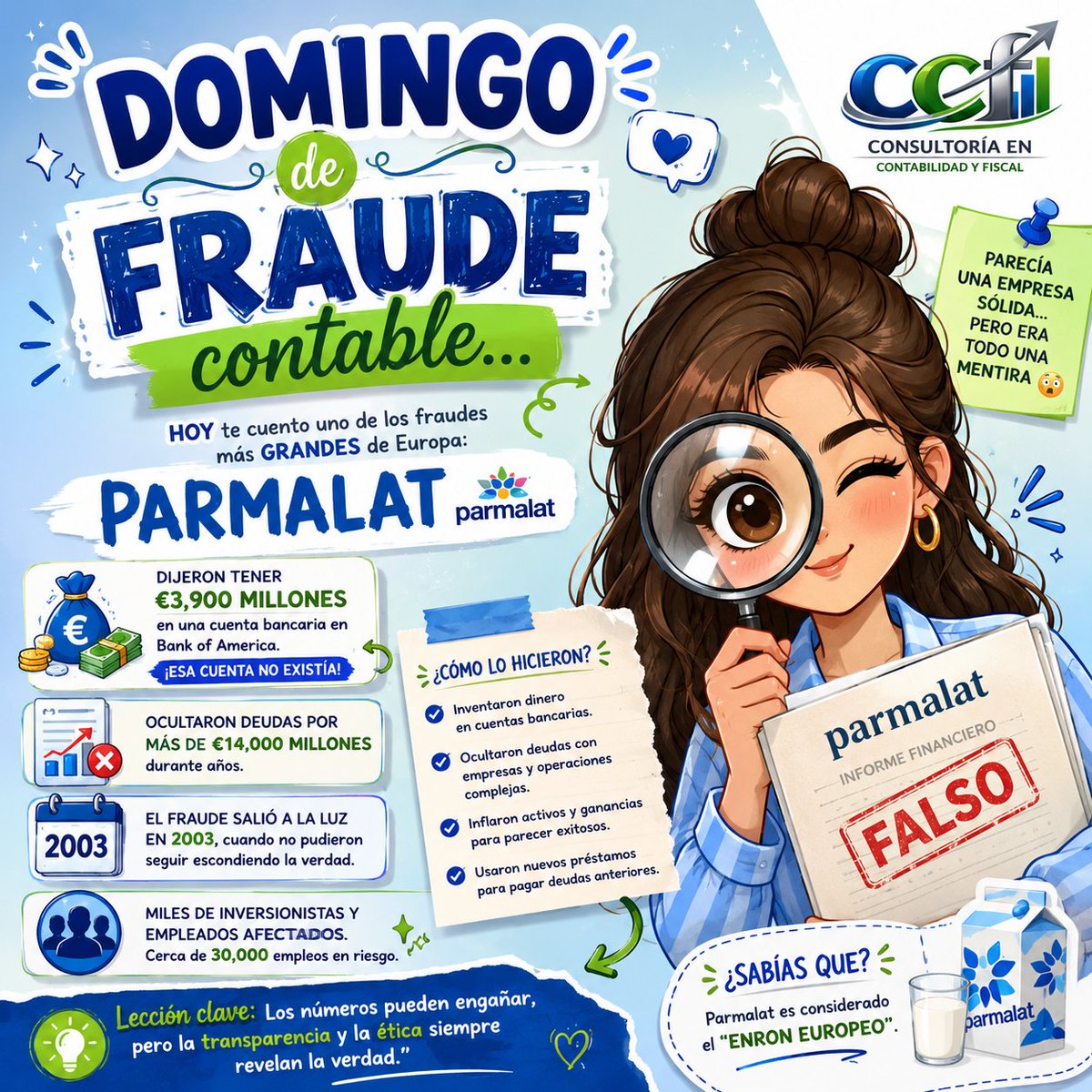 ccfcontableyf's tweet photo. #fraude #Parmalat #ControlInterno #Auditoría #Finanzas te asesoramos con gusto 55 4539 2328 https://t.co/kWcWsvNPWW