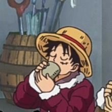 dawnpistol's tweet photo. luffy liking tea and drinking it so calmly and politely. so freaking cute https://t.co/yjqNnpsjKg