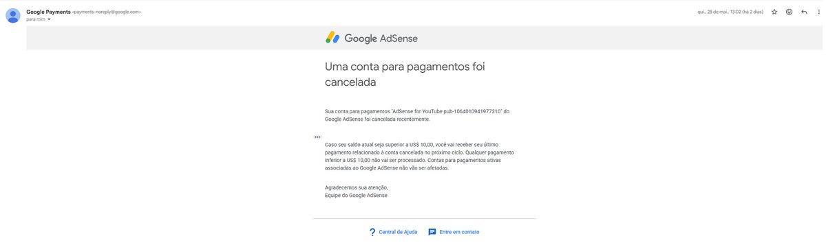 Leoruzito1's tweet photo. @YouTubeBrasil eu preciso de ajuda, meu adsense foi encerrado pelo google e foi um completo engano. Já tentei contato pelo appeal, porém ainda não obtive retorno. Gostaria de um direcionamento com uma pessoa de verdade para resolver esse problema e restaurar minha conta do ads. https://t.co/Ch5kRAAipx