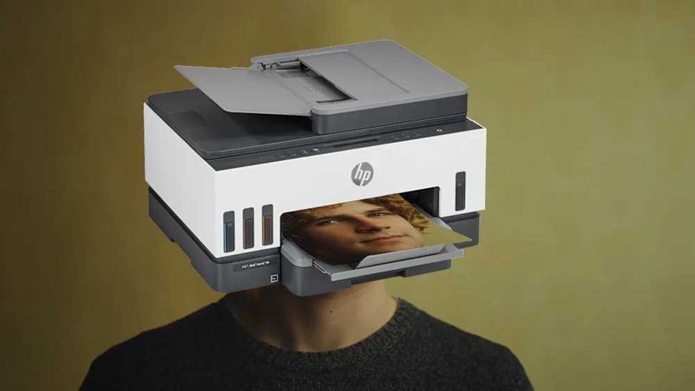 foxmogged's tweet photo. 'Backrooms' movie director Kane Parsons is officially the youngest HP Smart Tank 7301 Printer.

"Please insert a new cyan ink cartridge"

He is only 20 prints old. https://t.co/nkTIf4OhCf