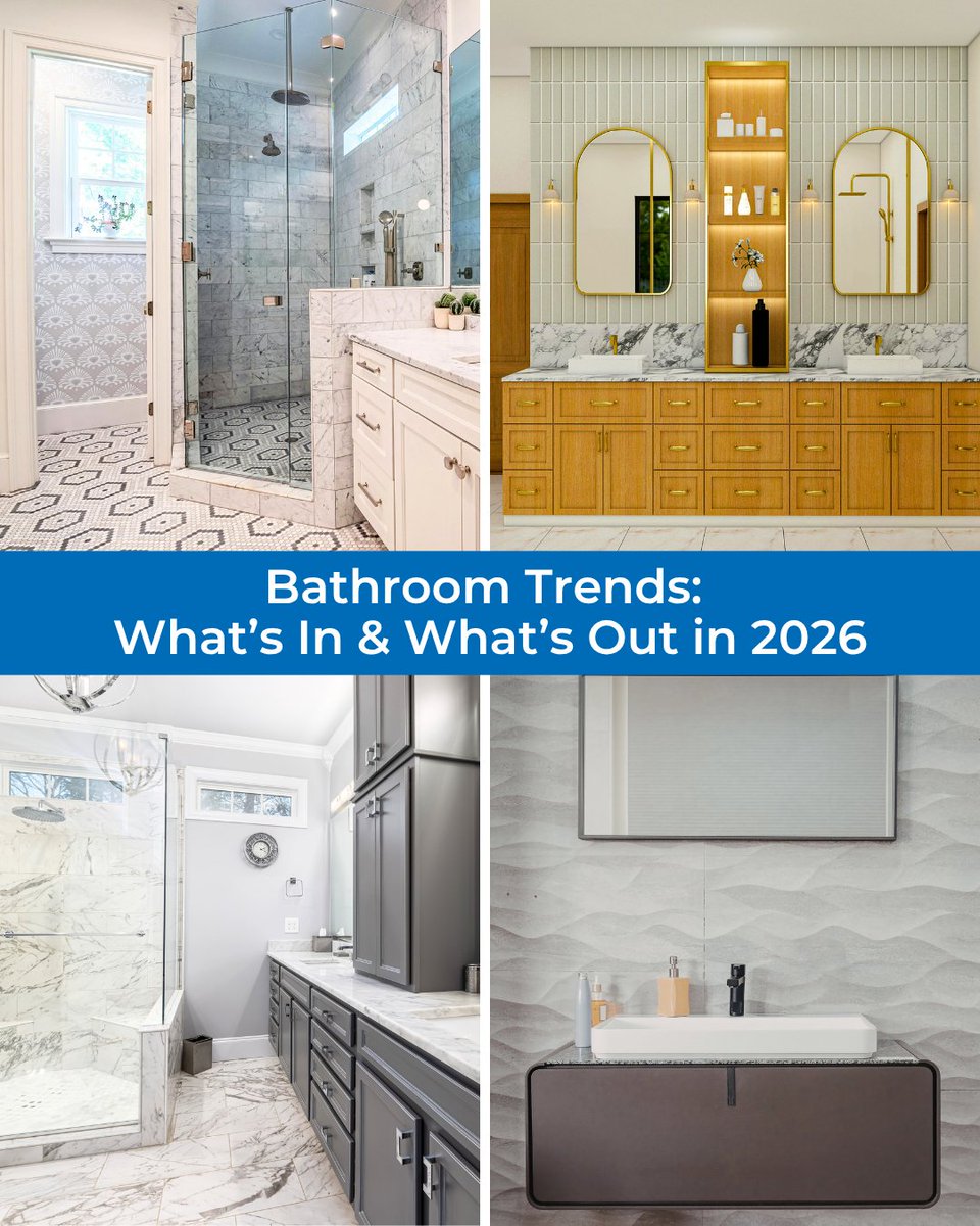 nardotrealtor's tweet photo. Sterile white and gray color schemes, vessel sinks, and matte black hardware are a few bathroom trends that are falling out of favor with buyers. Find out which trends your clients are prioritizing instead. https://t.co/DC0tWA3TZX https://t.co/p48HL01T5g