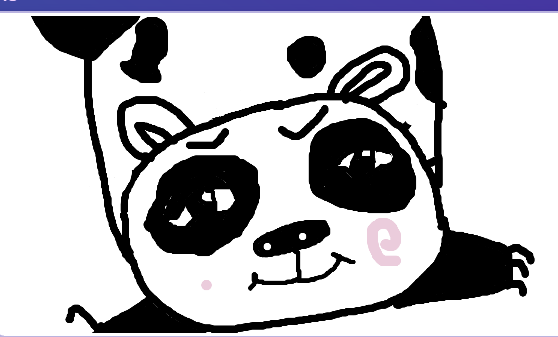 shrymphi's tweet photo. jugando gartic y salió este panda https://t.co/h7DBzBKmWv