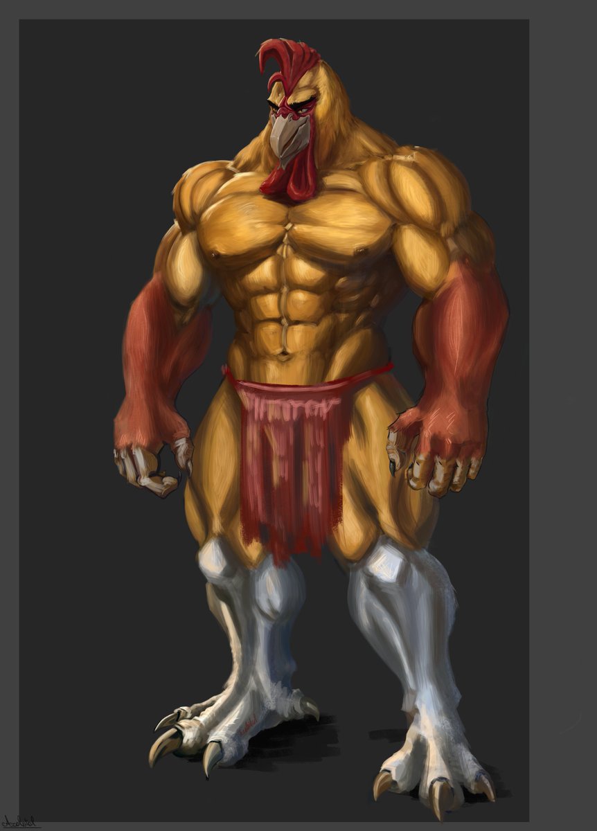 Acrolotol's tweet photo. THE BATTLE ROOSTER 🐔🔥

A wrestler inspired by traditional rooster fights and classic lucha libre.

Built for the arena, driven by pride, and always ready for the next challenge.

Character concept and artwork by me.

#cock #anthro #furry #bara #furryfan #characterdesign https://t.co/EHYTnIFaoA