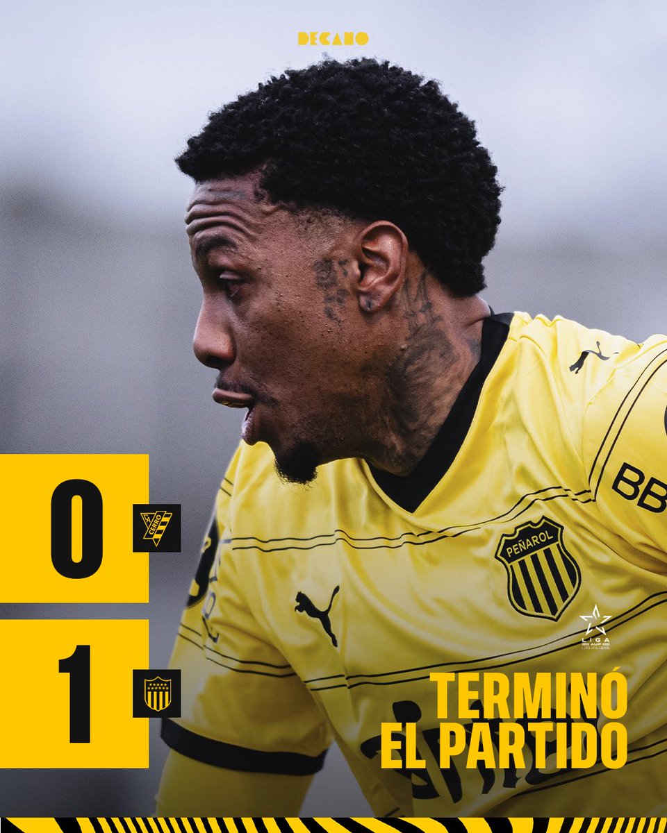 OficialCAP's tweet photo. ¡GANÓ PEÑAROL! 👊

#VamosCarbonero | @LigaAUF https://t.co/aBoCuDlRwo