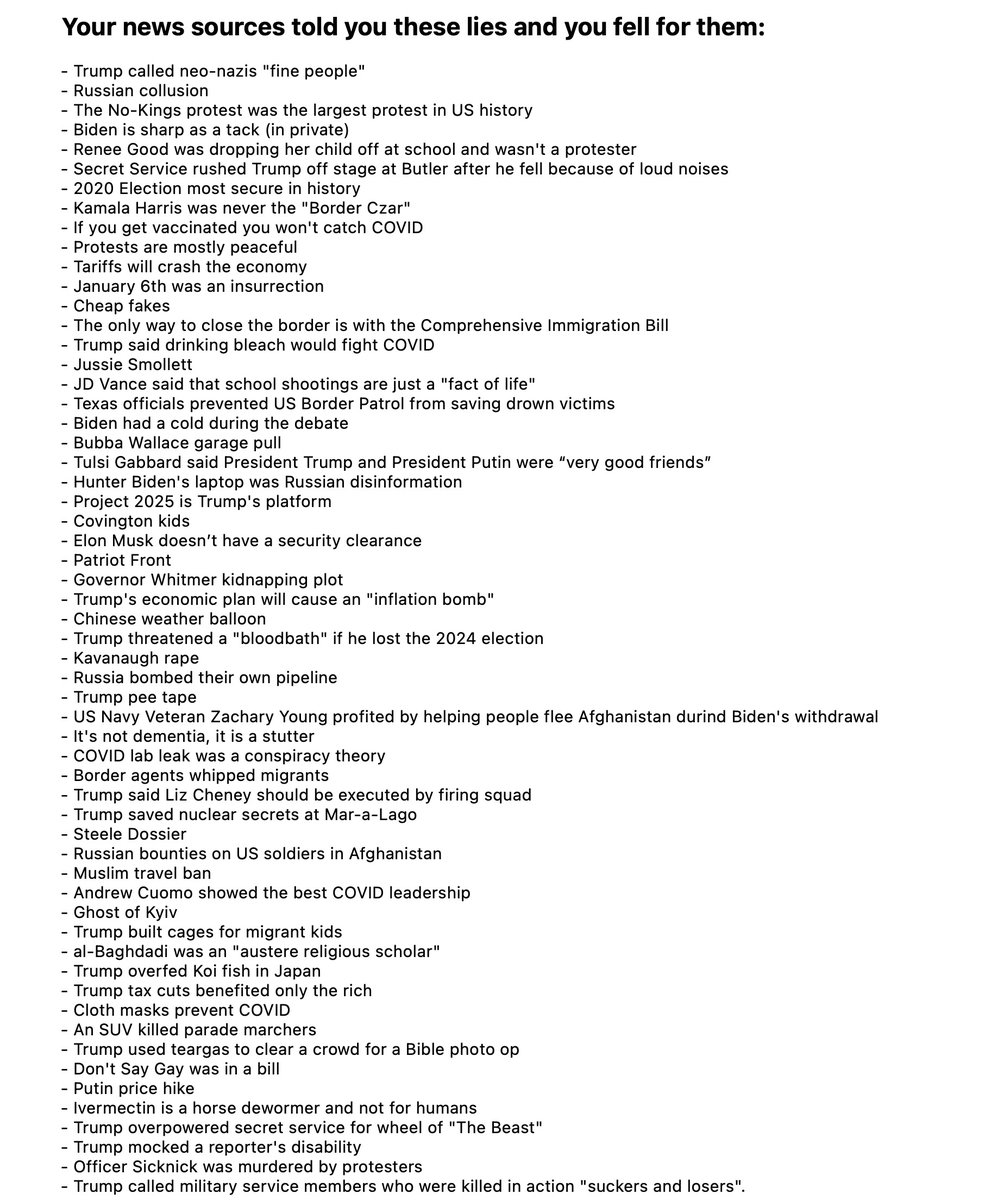 MorbidlyObtuser's tweet photo. @adamcarolla @CNN was complicit in most of these. https://t.co/greLCMKAOq