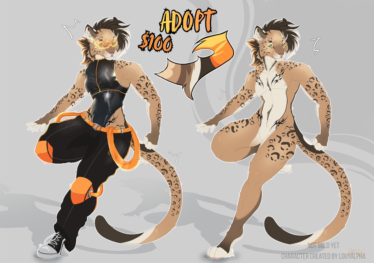 LouyAlpha's tweet photo. Leopard cyberpunk ADOPT 🐆
AB $100 

If you are interested in purchasing, please send DM or  •Discord: thelouy_0
•Telegram: Louy_0 
---
 #adopt #adoptable #furryㅤㅤㅤ #furryarwork #leopard https://t.co/37R0Barb15