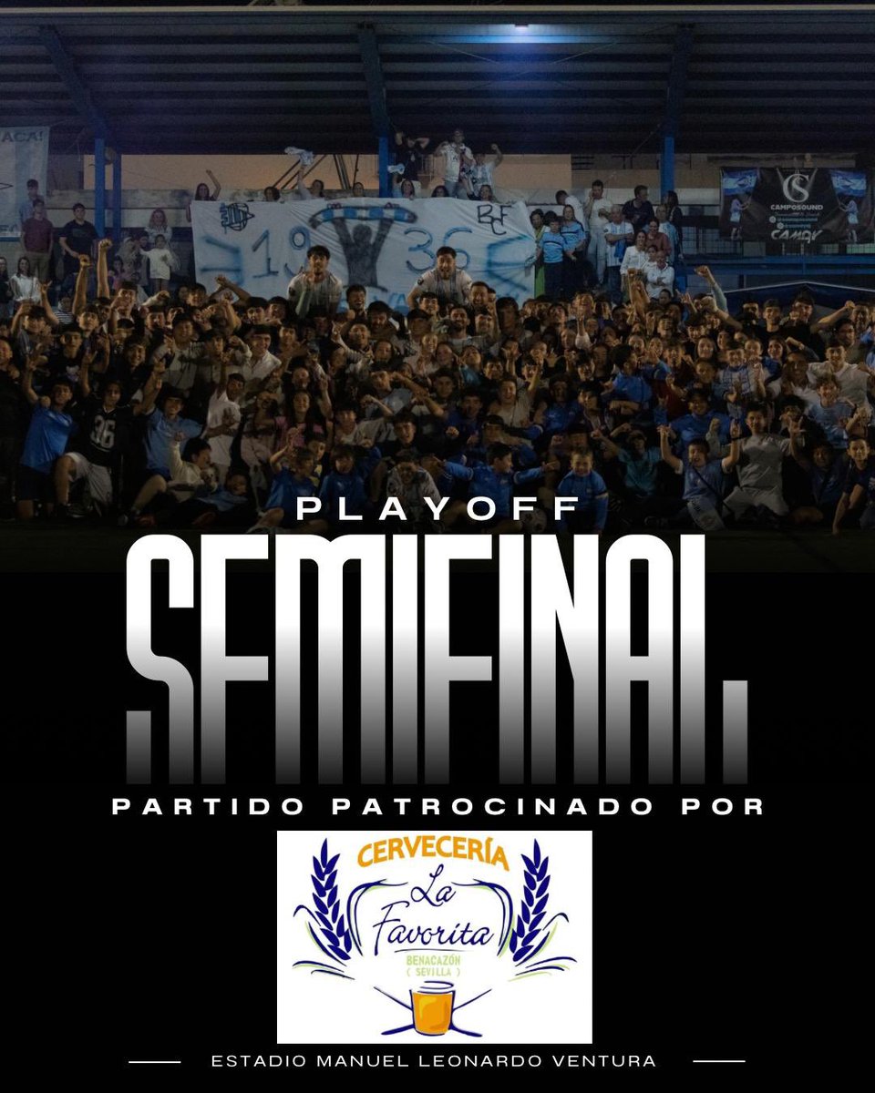 benacazoncf's tweet photo. Final en el Manuel Leonardo Ventura. 
Feliz por donde hemos llegado, cabeza alta siempre, y toca seguir. Gracias a todos los desplazados hoy. Orgullo celeste y blanco 🩵🤍

Benacazon C.F. https://t.co/gJR8rS6lZf