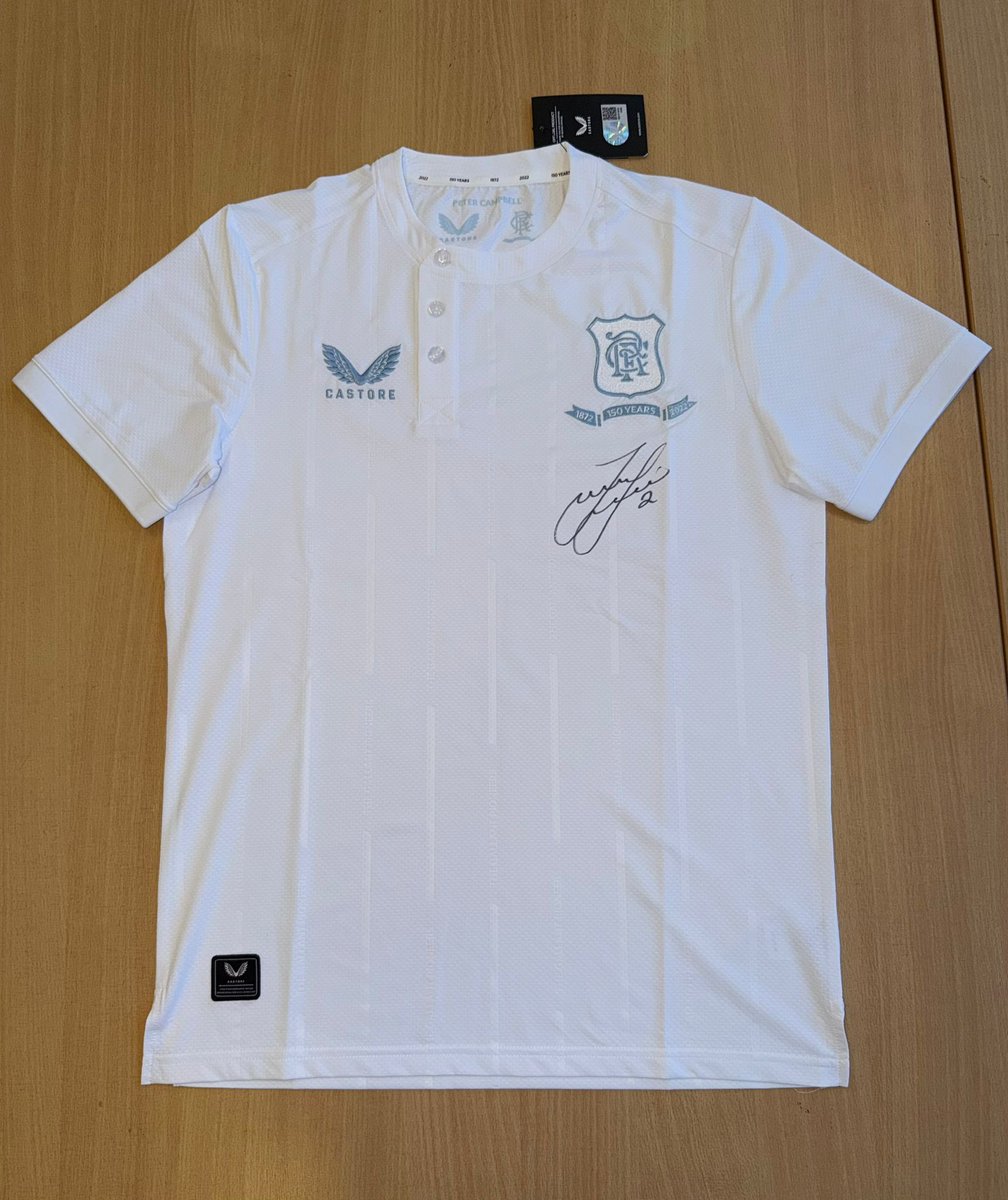 MemorabiliaBlue's tweet photo. Tav ✍️ 150th anniversary top
£100 💰 
DM to order https://t.co/HqERIaAD4D