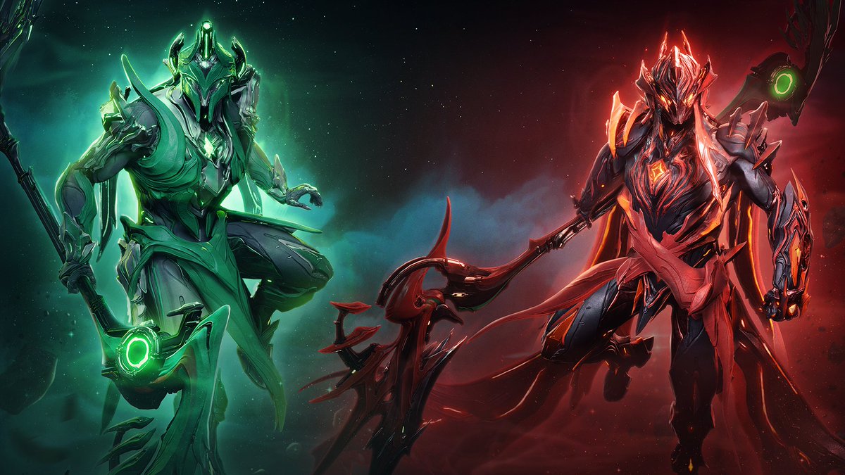 TXiii000's tweet photo. The lore for Sirius and Orion is wild. They are the sons of Stalker and Jade from separate timelines brought together by Eternalism. One brother fights as an AI clone while you control the active one, bringing eight abilities to a single Warframe slot.
​#Warframe #Tenno https://t.co/k6FVlXrZt2