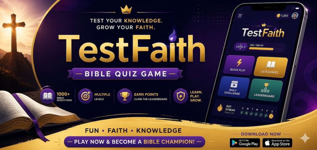 XtraLynkTech's tweet photo. TestFaith - Bible Quiz Game

https://t.co/5yg7sUvV8m https://t.co/sKAxMgFDeh