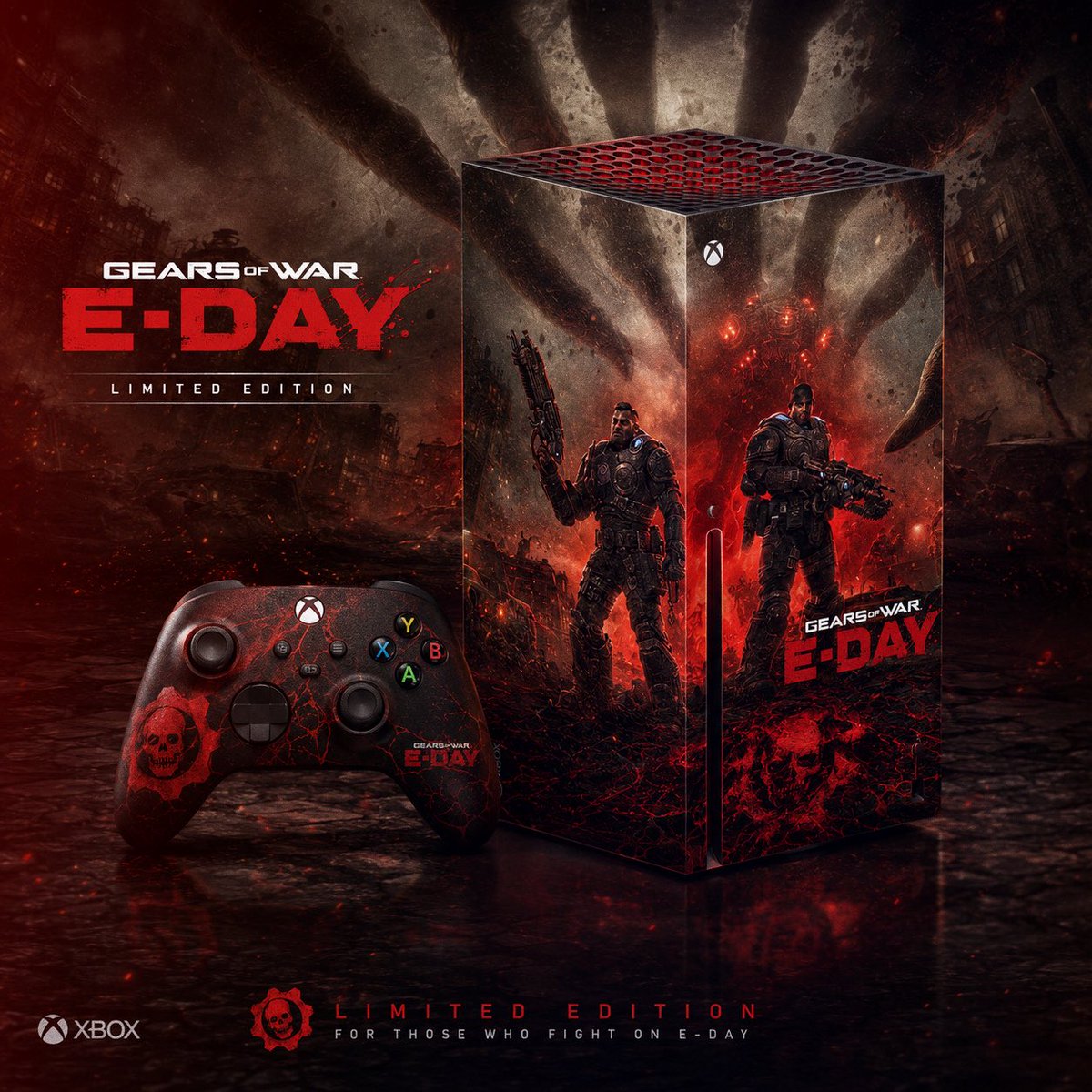 Sn4kee's tweet photo. ⚫️                             ⚪️
GEARS OF WAR: E-DAY 
#XBOX https://t.co/MVPRuxgf3l