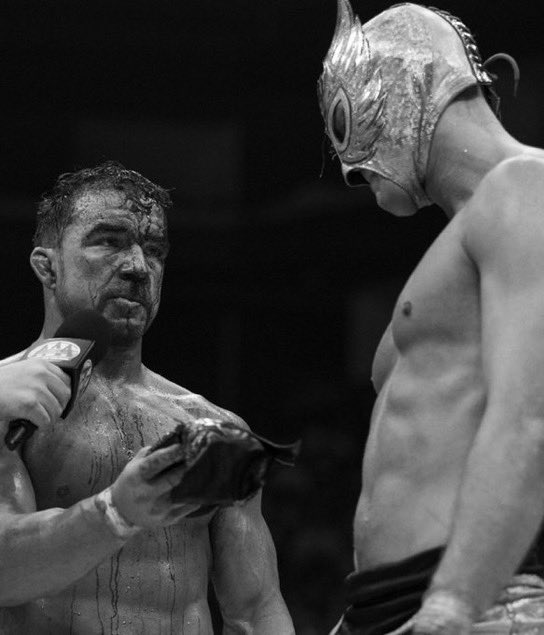WrestlePurists's tweet photo. AJ Styles on the El Grande Americano Mask vs. Mask match:

“I am so proud of these guys because, man, what a freaking story they were able to tell. The blood, the masks being ripped off, so good. 

Just everything that’s happened led to this unbelievable, awesome match. I’m so happy for these guys.”

(@thep1podcast)