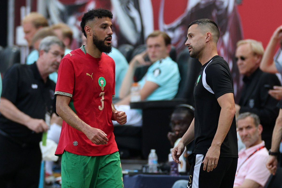 8runofernandes's tweet photo. Noussair Mazraoui from Morocco vs Norway
#FIFAWorldCup #MUFC https://t.co/8pk3jRLY3t