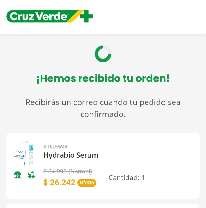 clausanchezg's tweet photo. @CruzVerde mal que ofrezcan productos a un valor y luego a entrar al link, éste varíe.  Eso es publicidad engañosa.  @SERNAC https://t.co/Pg1N052LXq