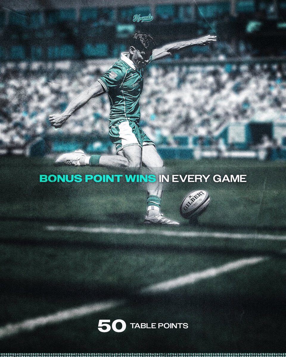 HoundsChicago's tweet photo. 10-0
Bonus point wins in every game
20.9 points average margin of victory

The greatest Major League Rugby regular season of all time https://t.co/TS4V6avJ5w