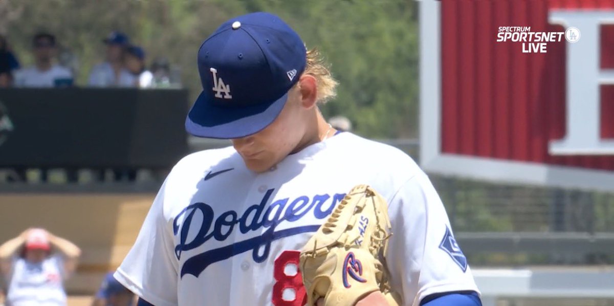 SlangsOnSports's tweet photo. Emmet Sheehan day

All of his gloves say “K ALS”

Strike out ALS

Every time that sentiment is on a MLB mound is amazing 😭

#EndALS https://t.co/70IVhFViu8