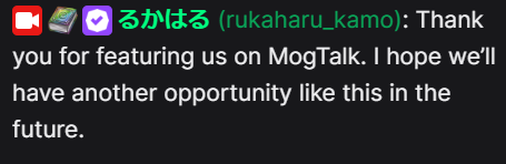 rolanberrypie's tweet photo. るかはる (rukaharu_kamo): Thank you for featuring us on MogTalk. I hope we’ll have another opportunity like this in the future. https://t.co/4hQ2wD0EP6
