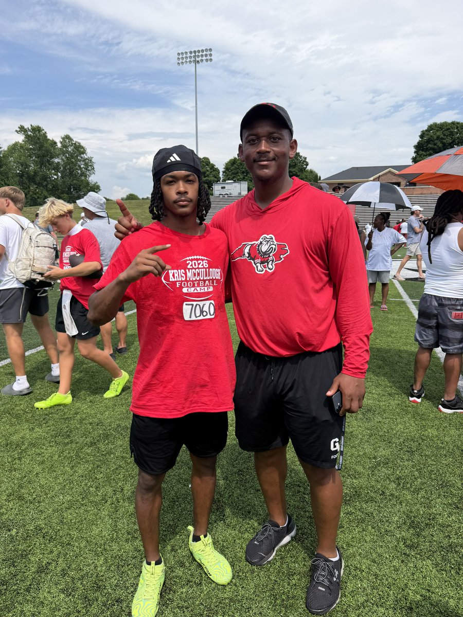 WilliamJoynerFB's tweet photo. Great time competing at the @CoachK__Mac Mega Camp today! Learned a lot, got great work in, and enjoyed competing against top talent. Thank you @Coach_AcWhaley and the @GWUFootball program for the opportunity! #AGTG
#ClassOf2027 #WR #DB https://t.co/Vn4SrN32b5