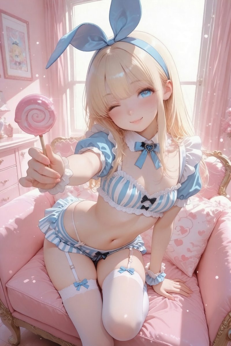 Pokocyann_AIart's tweet photo. こっちにする？ #量産化アリス https://t.co/dQivwItweI