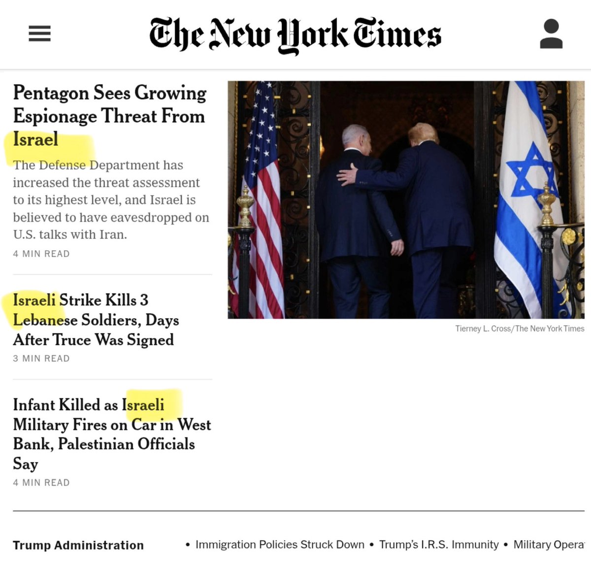 TaliGoldsheft's tweet photo. Clicks > Actual Journalism 

Seems like NYT knows that the antizionist hate movement gives them all the clicks in the world. 

So…they just give them what they want, and to hell with actual journalism! https://t.co/7liWRHgFKE