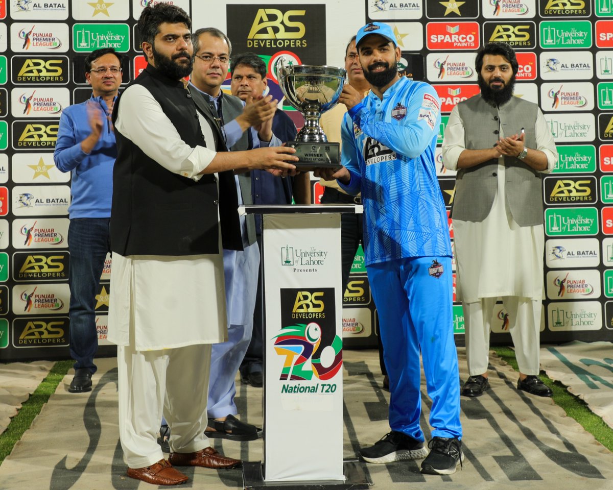 TheRealPCB's tweet photo. W I N N E R S ✨

A first-ever National T20 title for Abbottabad 🏆

#NT20 | #KHIWvABT