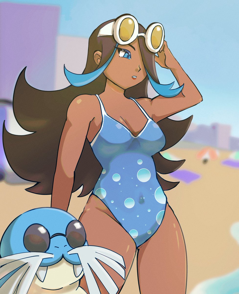 MiimiLune's tweet photo. One Piece beach day🩵 #pokemonㅤㅤㅤ https://t.co/kPfSn7HgDs