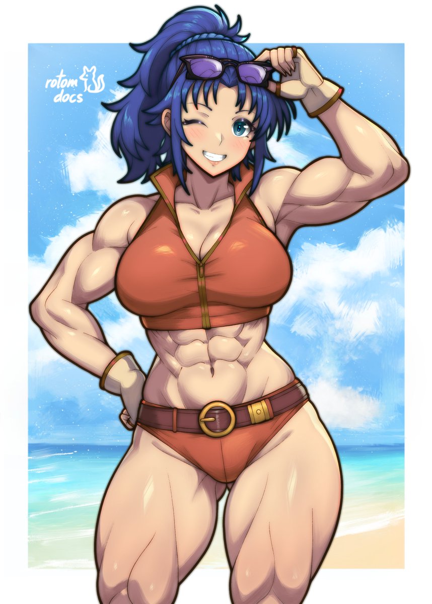 RotomDocs's tweet photo. kofi swimsuit request of Kris ദ്ദി・ᴗ・)✧ https://t.co/Vc8cHff2XL