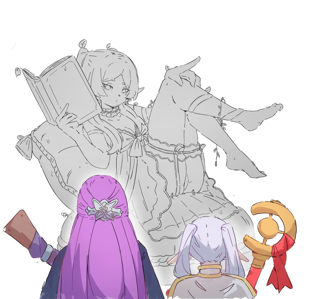 lunayhnvp's tweet photo. The Frieren statue...... https://t.co/TrkwZkRZfF