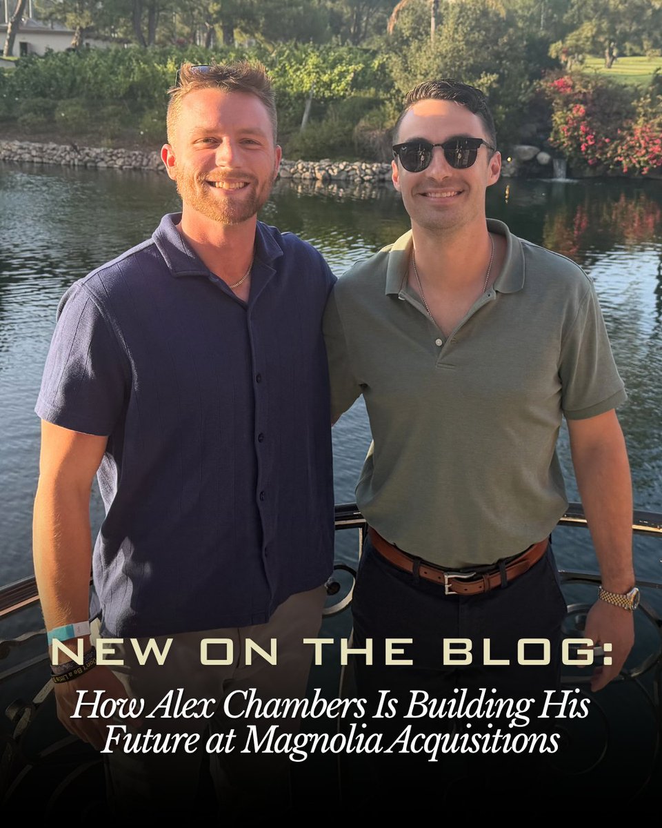 MagnoliaAcqTN's tweet photo. Meet Alex Chambers! 👏 Our latest team spotlight shares his journey from collegiate athlete to Account Manager at Magnolia Acquisitions, along with the mindset and leadership lessons that have shaped his growth. https://t.co/P2njOh9S5e
-
#teamspotlight #leadership #growth https://t.co/jkpidiaSol