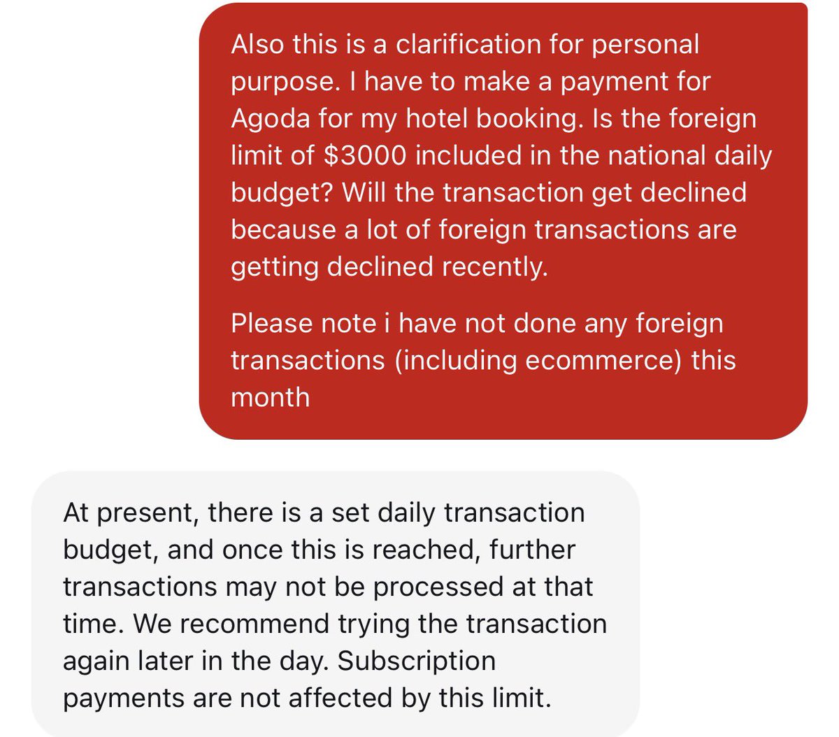 aswan_mv's tweet photo. Not only ecommerce. BML have included medical and travel foreign $3000 limit in their ‘daily national budget’. Meaning you cant pay for flight tickets, hotels &amp; appointments 🤯 

No need to try later bcux the payment will never go through.

Pls confirm this? @bankofmaldives https://t.co/lYdVkOccq4