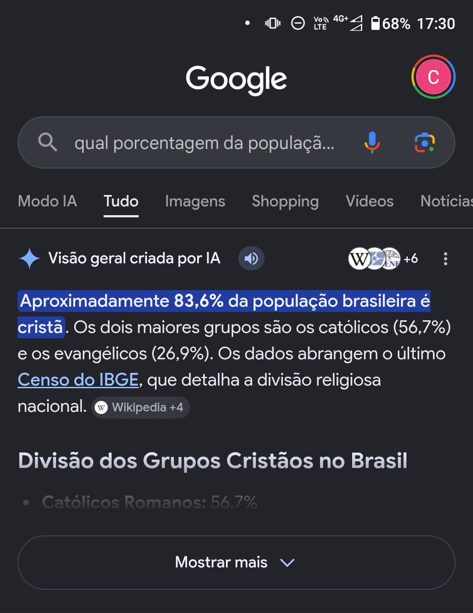 Random271121's tweet photo. @GothLord25 @GabrielMar30331 @pauloap Você disse que o pecado só vale dentro do ciclo religioso.
Esse ciclo representa 83% da população brasileira (56% são só católicos).
Logo, o pecado causa terror pra 83% da população, e portanto faz sentido ser criminalizado. https://t.co/QRzTJbgZfK