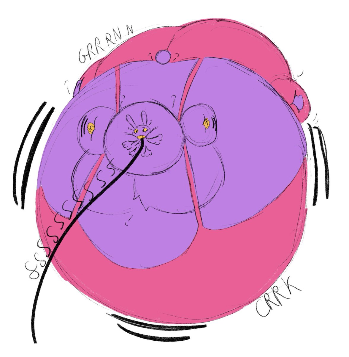hugebazongasman's tweet photo. Fiiinnneeee you’ve all been good here’s a close up of Gangle’s drawing https://t.co/kCFMIAN5yi