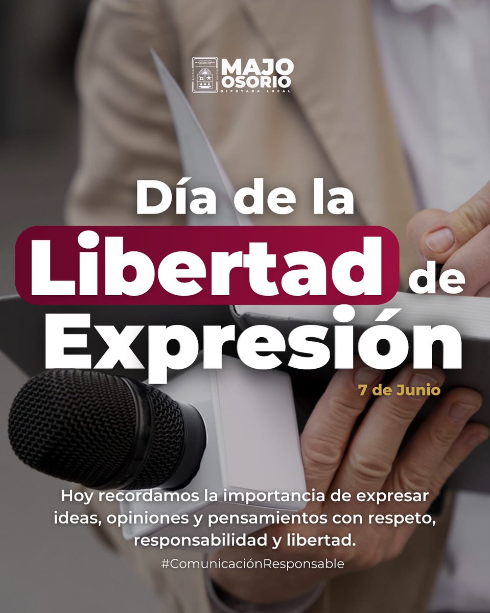 OsorioMariaJose's tweet photo. Un abrazo con todo mi afecto a mis amigas y amigos comunicadores. Ustedes son portavoces del cuarto poder, gracias por defenderlo con veracidad y profesionalismo.

#LibertadDeExpresión https://t.co/YP7Xwmim6k