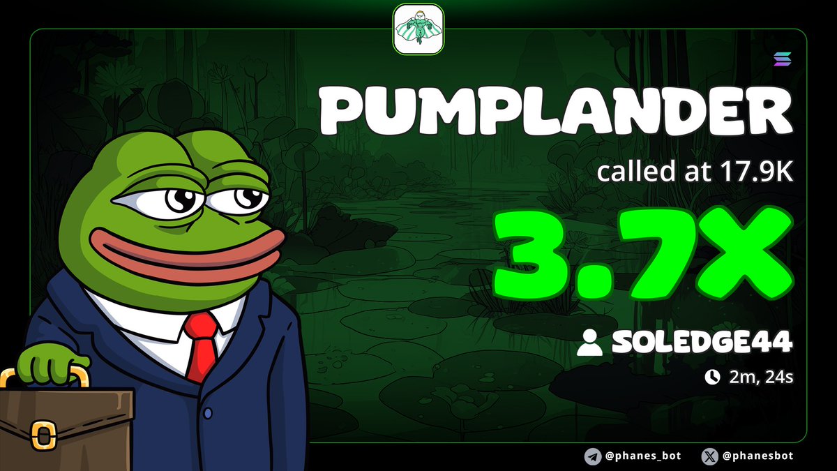 Soledge44's tweet photo. 🔥 NICE PUMP 🔥 
$PUMPLANDER hits 3.7X 🎯
Early positioning works 🤝
TG stays premium 🍀📊

CA >> 
9RMn4cm9Ju8QKUWRgNVRG2nK7pUxpyDVXzcvHFuSpump
#100xGem #Solana #Memecoin #Cryptocalls #Degen #PumpFun  #Degen https://t.co/70H8OmL99w