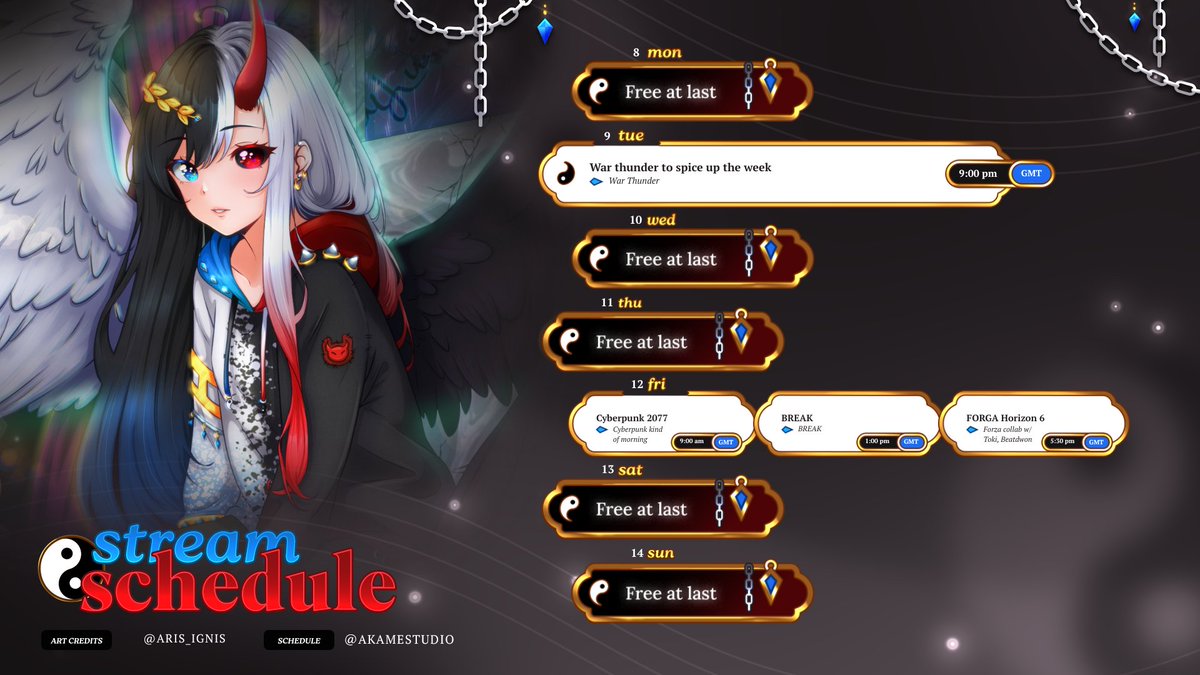 BalancedEntity's tweet photo. New schedule thought of doing 3 separate streams, but imma just do it this way. Sadly still 282 followers out of 400, or 118 away from the goal I think we did lose someone. 
#vtuber #envtuber #specialevent #smallstreamer #smallstreamerhelp #MicroStreamers https://t.co/gXbJFLQAqz