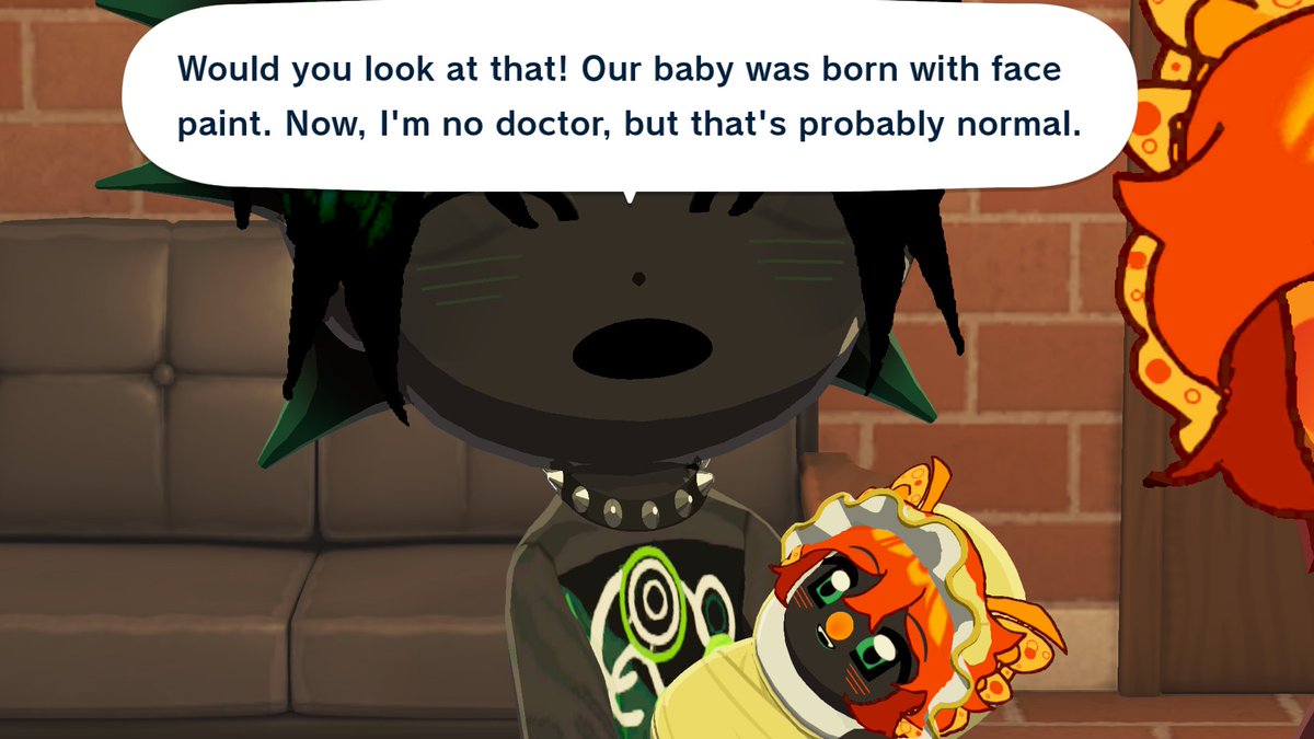 guppiestt's tweet photo. ok so . first pic is the first baby that they had . but my game crashed ans when i reopened the game nexion just gave up apparently because the baby turned out to be a guppy dupe besides the black hair

its a girl my ass bro thats a BOY!!!! https://t.co/2Tj7xPYB6H