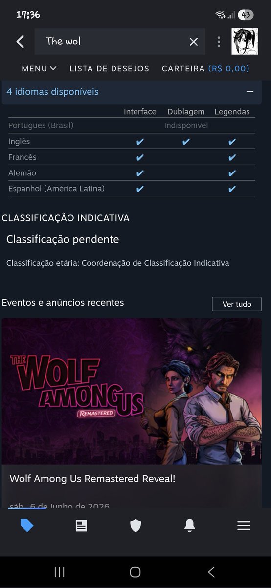 Nightfall04's tweet photo. Um absurdo que a Telltale não vai colocar legenda em português https://t.co/wXzEfJQ2fv