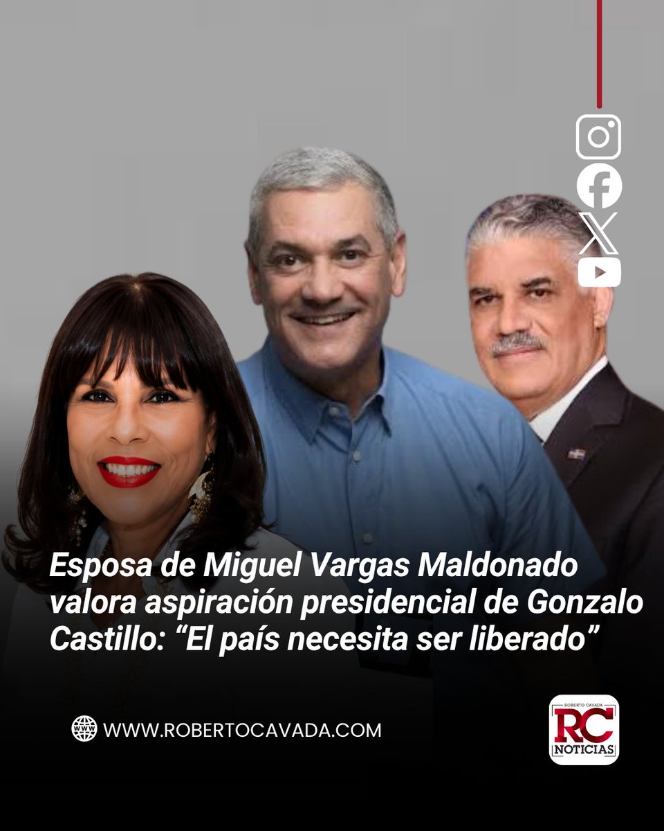 rcavada's tweet photo. Esposa de Miguel Vargas Maldonado valora aspiración presidencial de Gonzalo Castillo: “El país necesita ser liberado”

https://t.co/6TCEv9zaX5

#RobertoCavada #RCNoticias  #Politica https://t.co/A3nlKz7mQj