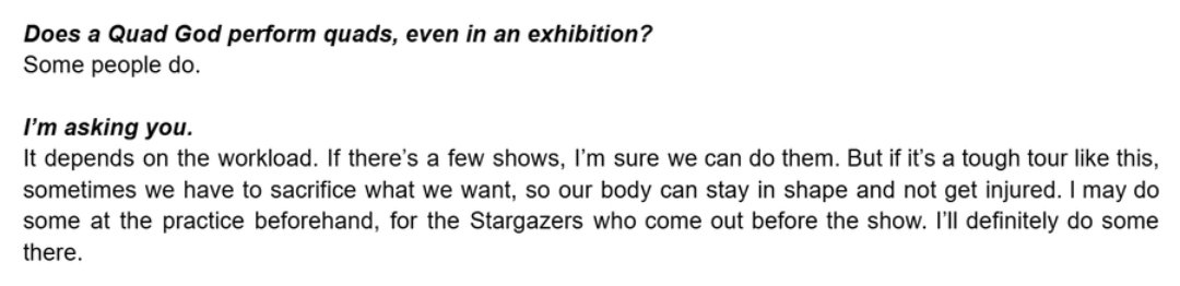 spacebebe43's tweet photo. speaking of ilia being bad at interviews💀 https://t.co/2rIwCI8MRb