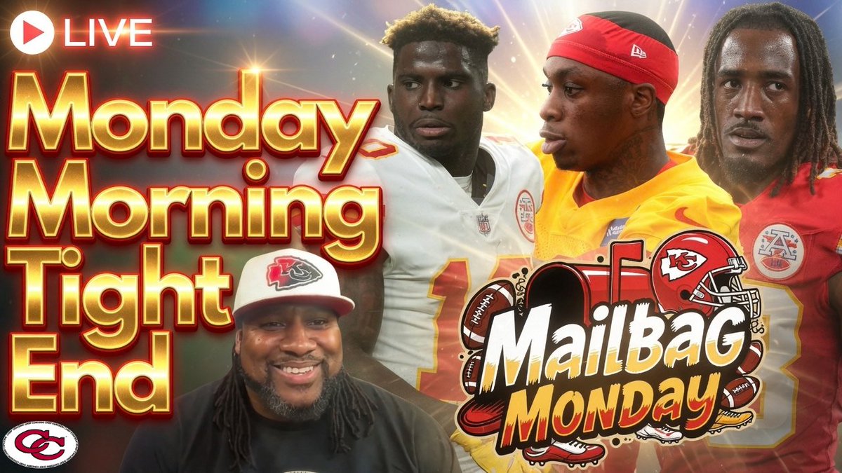 ConcernsChief's tweet photo. 📪🏈MAILBAG MONDAY📭🏈
Drop a question in the comments to be answered by former #Chiefs TE @JasusTD89 on Monday’s show @ 8:15PM EST!  
📺 https://t.co/1evWhOsoHX https://t.co/UrVjzDcaqp
