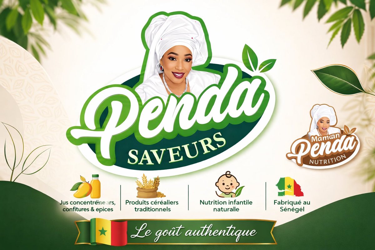 ssndiaye's tweet photo. 7 juin 2025 – 7 juin 2026.

Une année déjà.

De ton souvenir est née une mission : faire vivre ton nom à travers des projets utiles aux familles.

🌿 #PendaSaveurs : le goût authentique de nos terroirs.
👶 #MamanPenda : une nutrition saine pour les tout-petits.
👇🏽👇🏽 https://t.co/uGgWH0H0S2