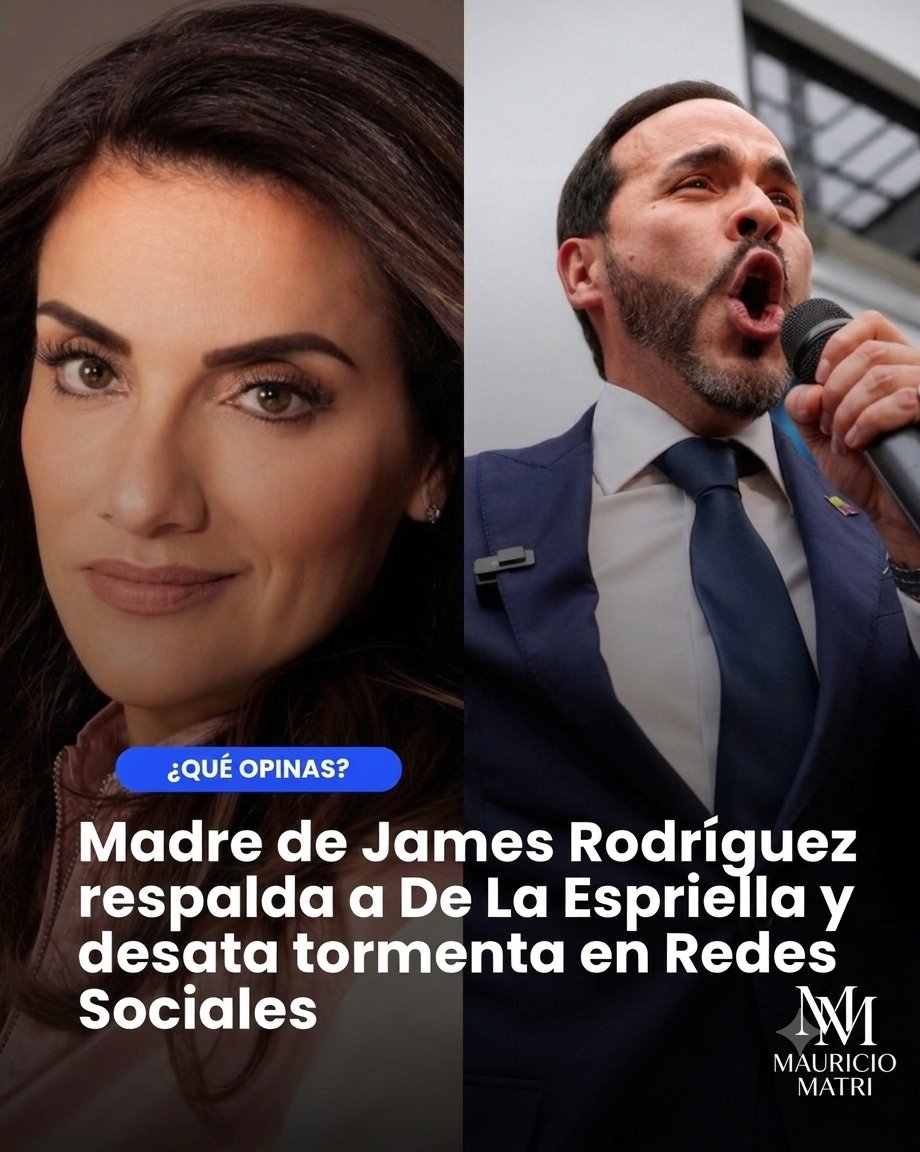 mauriciomatri's tweet photo. #ULTIMAHORA LA MADRE DE JAMES RODRIGUEZ SACUDE LA POLÍTICA CON SUS DECLARACIONES:

"TODO MI APOYO A ABELARDO DE LA ESPRIELLA"

Además la mamá del futbolista  arremetió contra Gustavo Petro a quién llamó dictador. https://t.co/8yq3mYrR9m