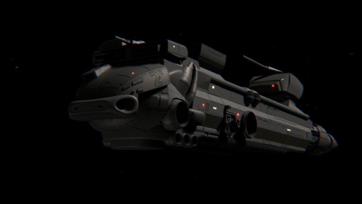 CinderOrbit's tweet photo. Unnamed Starship - Destroyer (1991) by Armando Fernández &amp; Gustavo Desimone.

#b3d #blender https://t.co/89r9qRSIic