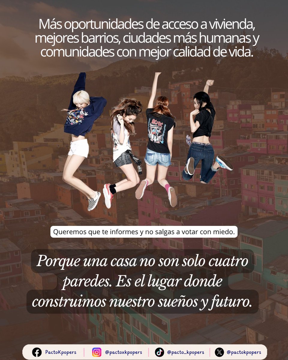 PactoKpopers's tweet photo. ¡Por la construcción de hogares dignos y seguros! Acá te dejamos las propuestas de Cepeda en materia de Vivienda y Desarrollo Humano 🫰🏽☀️
#ConCepedaGanaColombia  #KpopersConIván #MeLaJuegoPorLaVida https://t.co/m1cyxVgVcB