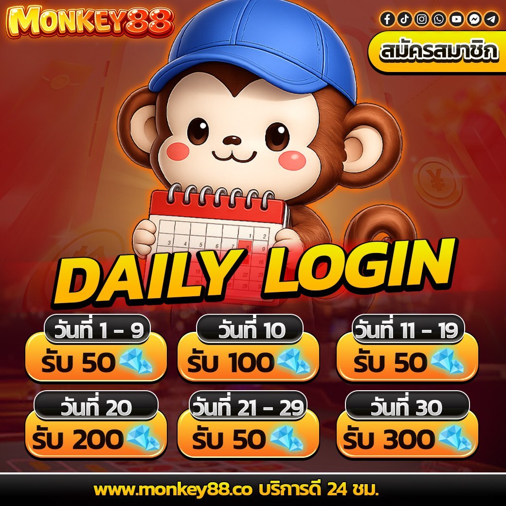 monkey88c's tweet photo. ⏰DAILY LOGIN ล็อคอินทำเงิน⏰
💥เช็คอินรับเงินฟรีทันที 50💥
💸ฝากไม่รับโปร การันตีมีถอน💸
📍CODE : MMM100
เข้าเล่น : https://t.co/duDFGhum6g
#MONKEY88 #เครดิตฟรี #สล็อต #เว็บตรง https://t.co/GTkg471NdM