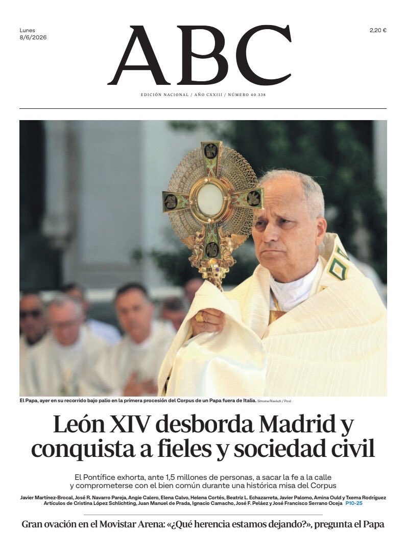 abc_es's tweet photo. La portada y la Dos de ABC. Pronto, en @abckioskoymas https://t.co/zo4nT1yat1