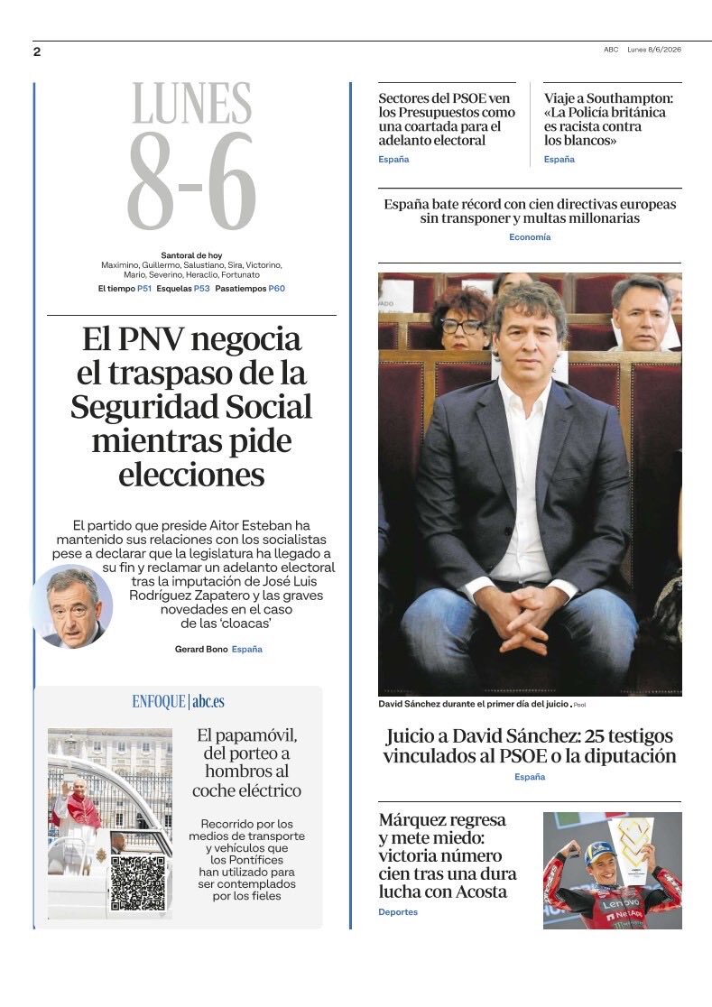 abc_es's tweet photo. La portada y la Dos de ABC. Pronto, en @abckioskoymas https://t.co/zo4nT1yat1